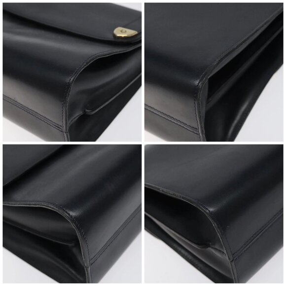 Christian Dior Shoulder Bag Leather Navy Gold Auth - Picture 16 of 16